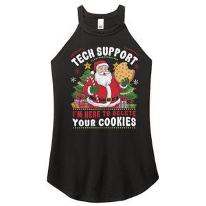 Tech Support IM Here To Delete Your Cookies Tech Christmas Women's Perfect Tri Rocker Tank