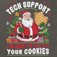 Tech Support IM Here To Delete Your Cookies Tech Christmas Cotton Canvas Backpack
