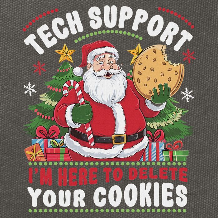 Tech Support IM Here To Delete Your Cookies Tech Christmas Cotton Canvas Backpack