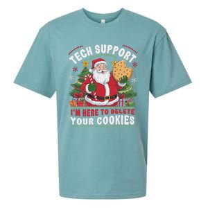 Tech Support IM Here To Delete Your Cookies Tech Christmas Sueded Cloud Jersey T-Shirt