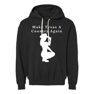 Texas Secession Independence Garment-Dyed Fleece Hoodie