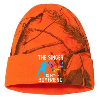 The Singer Is My Boyfriend Design For Singing Lovers Kati Licensed 12" Camo Beanie