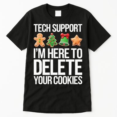 Tech Support IM Here To Delete Your Cookies Christmas Tall T-Shirt