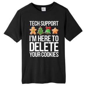 Tech Support IM Here To Delete Your Cookies Christmas Tall Fusion ChromaSoft Performance T-Shirt