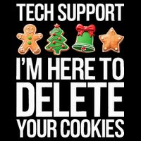 Tech Support IM Here To Delete Your Cookies Christmas Drawstring Bag