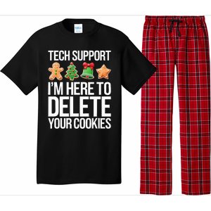 Tech Support IM Here To Delete Your Cookies Christmas Pajama Set