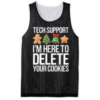 Tech Support IM Here To Delete Your Cookies Christmas Mesh Reversible Basketball Jersey Tank