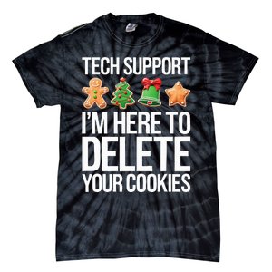 Tech Support IM Here To Delete Your Cookies Christmas Tie-Dye T-Shirt