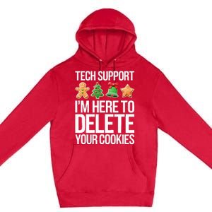 Tech Support IM Here To Delete Your Cookies Christmas Premium Pullover Hoodie