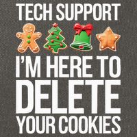 Tech Support IM Here To Delete Your Cookies Christmas Cotton Canvas Backpack