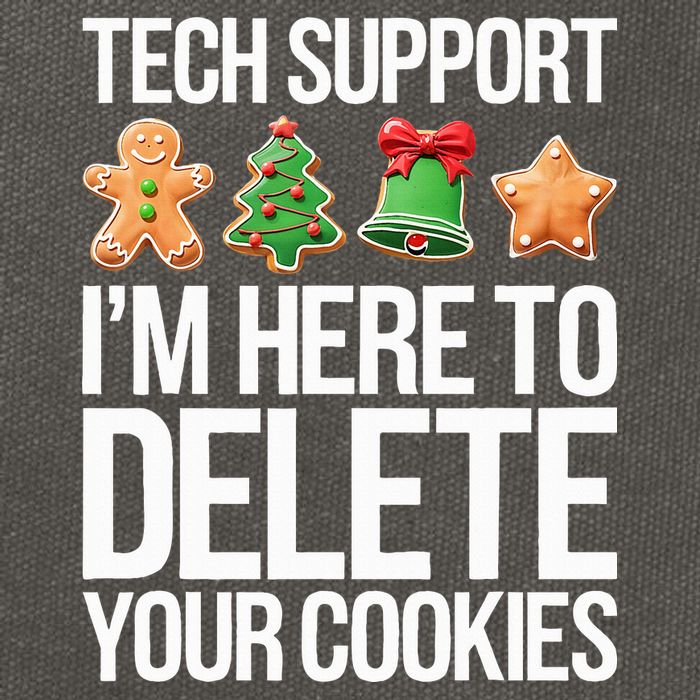 Tech Support IM Here To Delete Your Cookies Christmas Cotton Canvas Backpack