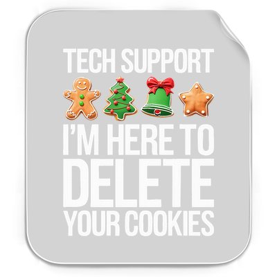 Tech Support IM Here To Delete Your Cookies Christmas Permanent Decal Sticker