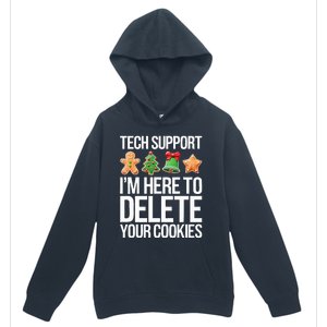 Tech Support IM Here To Delete Your Cookies Christmas Urban Pullover Hoodie