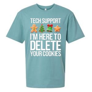 Tech Support IM Here To Delete Your Cookies Christmas Sueded Cloud Jersey T-Shirt