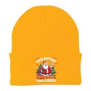 Tech Support IM Here To Delete Your Cookies Tech Christmas Knit Cap Winter Beanie