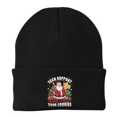 Tech Support IM Here To Delete Your Cookies Tech Christmas Knit Cap Winter Beanie