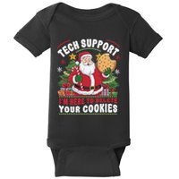 Tech Support IM Here To Delete Your Cookies Tech Christmas Baby Bodysuit