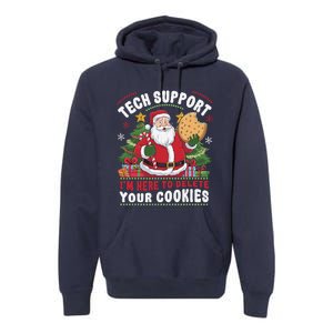 Tech Support IM Here To Delete Your Cookies Tech Christmas Premium Hoodie