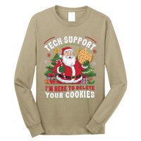 Tech Support IM Here To Delete Your Cookies Tech Christmas Long Sleeve Shirt