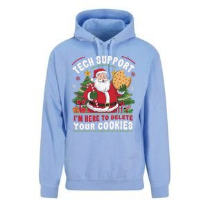 Tech Support IM Here To Delete Your Cookies Tech Christmas Unisex Surf Hoodie