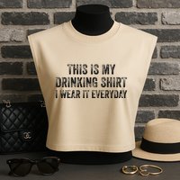 The Sarcasm Is Strong With This One Garment-Dyed Women's Muscle Tee
