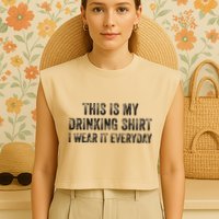 The Sarcasm Is Strong With This One Garment-Dyed Women's Muscle Tee
