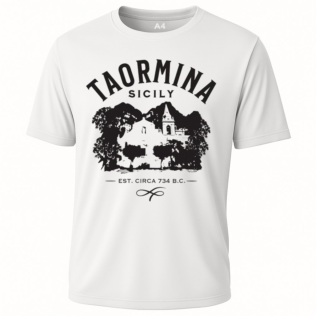 Taormina Sicily Italy Souvenir Design Cooling Performance Crew T-Shirt