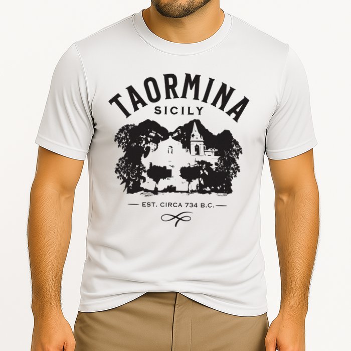 Taormina Sicily Italy Souvenir Design Cooling Performance Crew T-Shirt