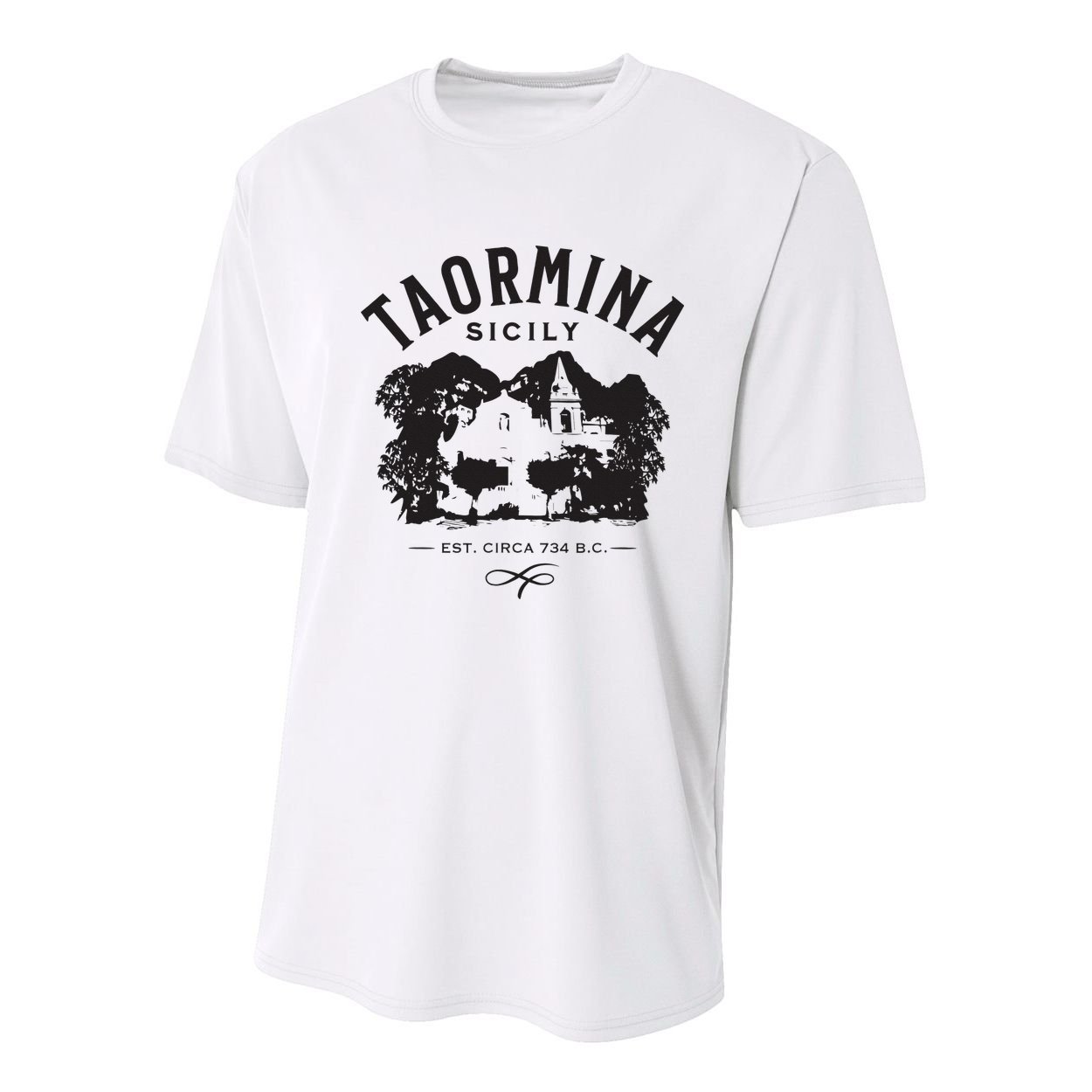 Taormina Sicily Italy Souvenir Design Youth Performance Sprint T-Shirt