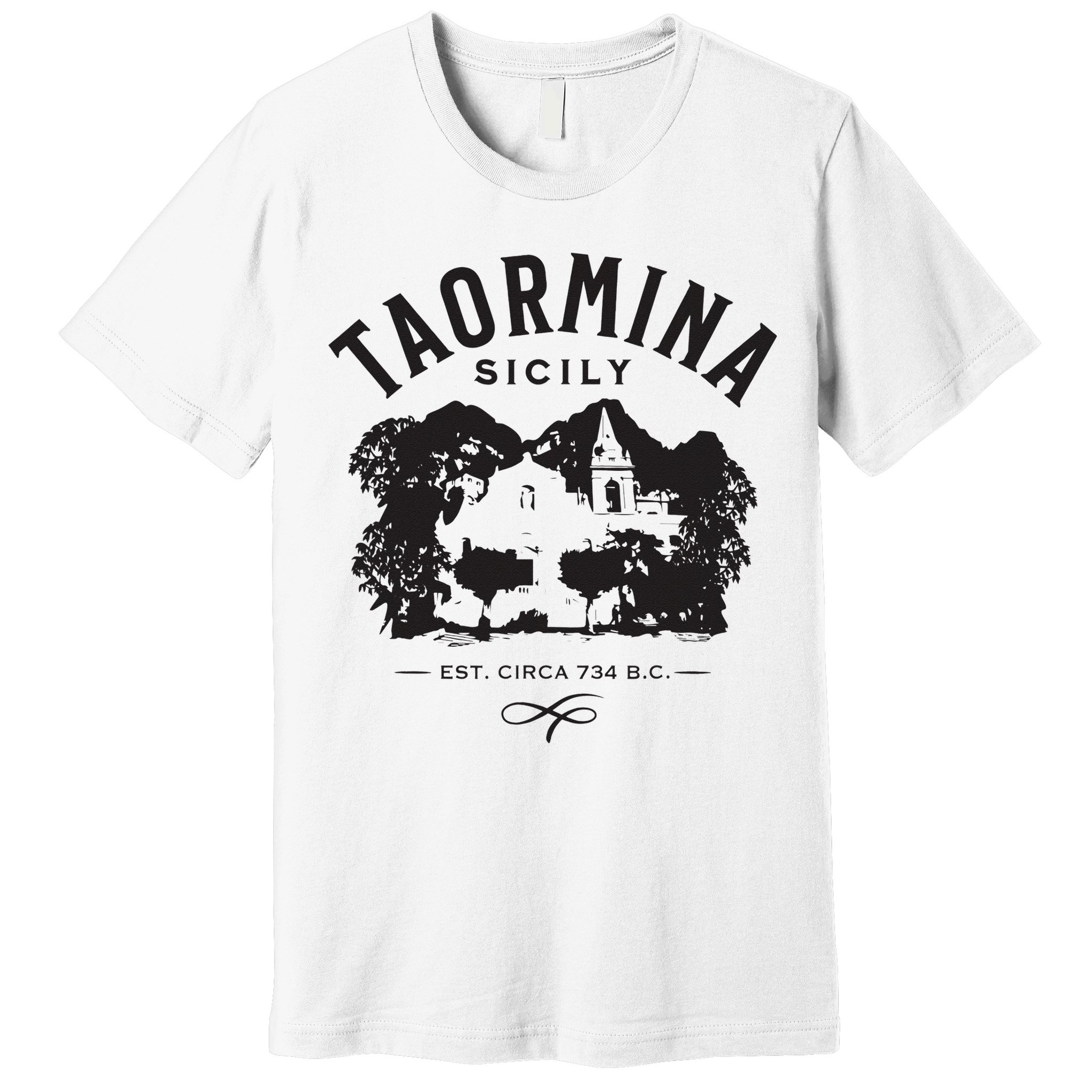 Taormina Sicily Italy Souvenir Design Premium T-Shirt