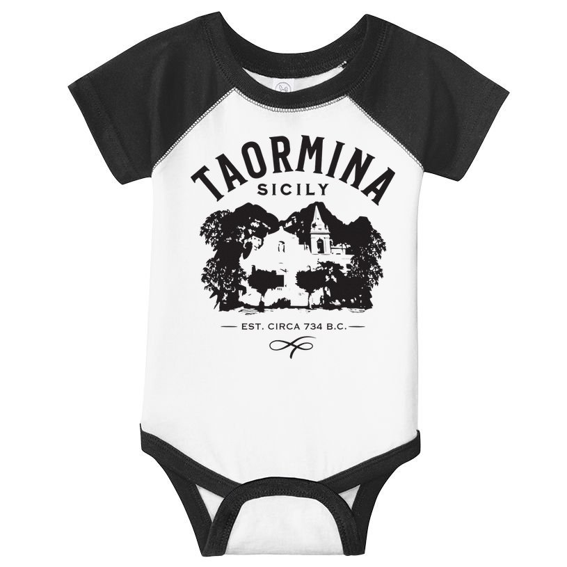 Taormina Sicily Italy Souvenir Design Infant Baby Jersey Bodysuit