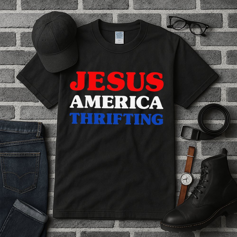 Thrift Shopping I Love Thrifting Jesus And Thrifting Tall T-Shirt