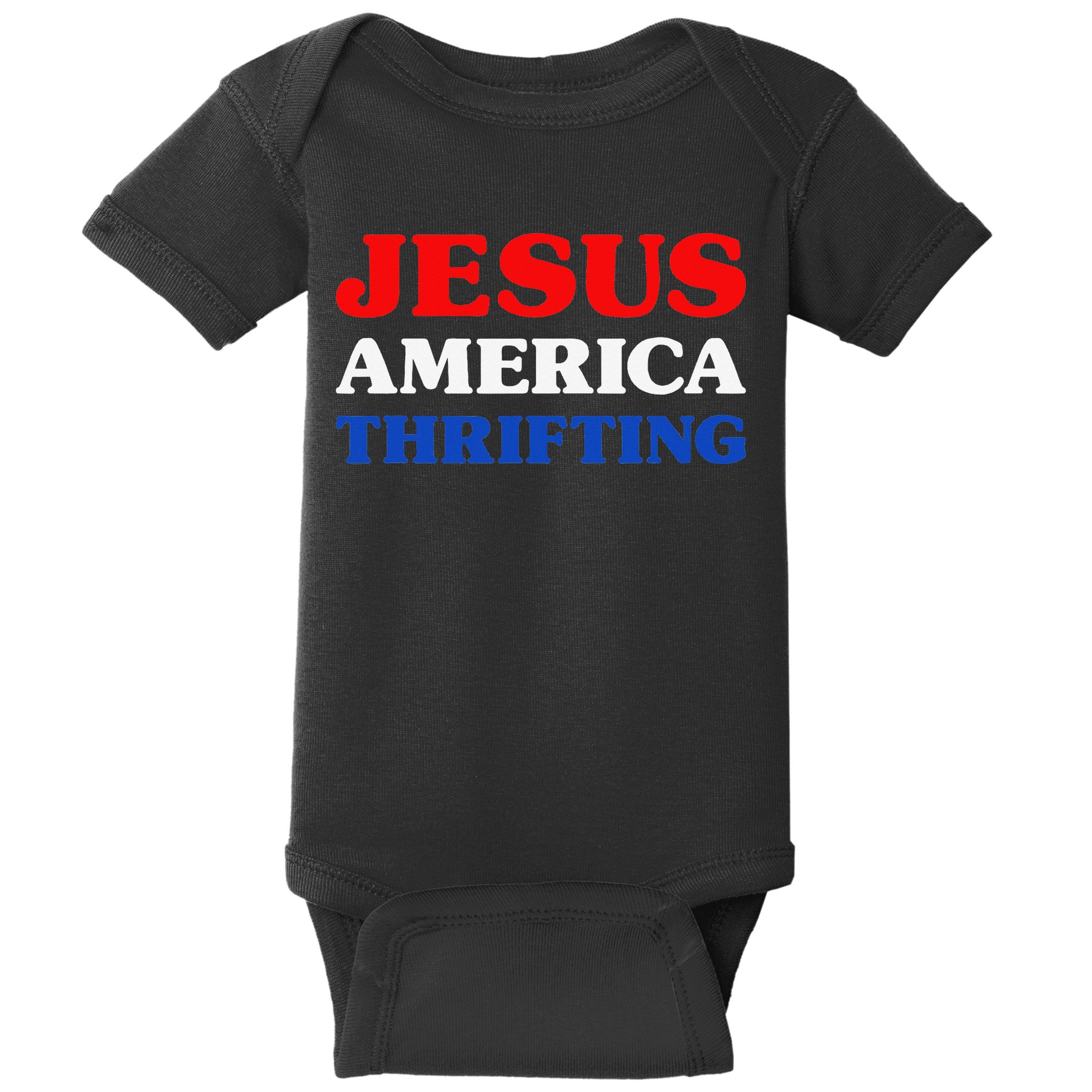 Thrift Shopping I Love Thrifting Jesus And Thrifting Baby Bodysuit