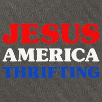 Thrift Shopping I Love Thrifting Jesus And Thrifting Cotton Canvas Backpack