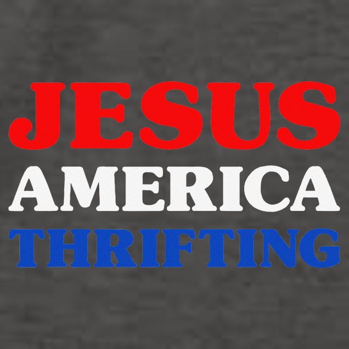 Thrift Shopping I Love Thrifting Jesus And Thrifting Vector Backpack