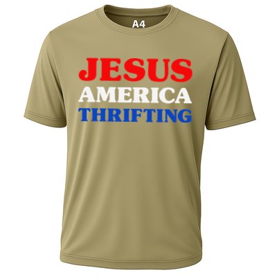 Thrift Shopping I Love Thrifting Jesus And Thrifting Cooling Performance Crew T-Shirt