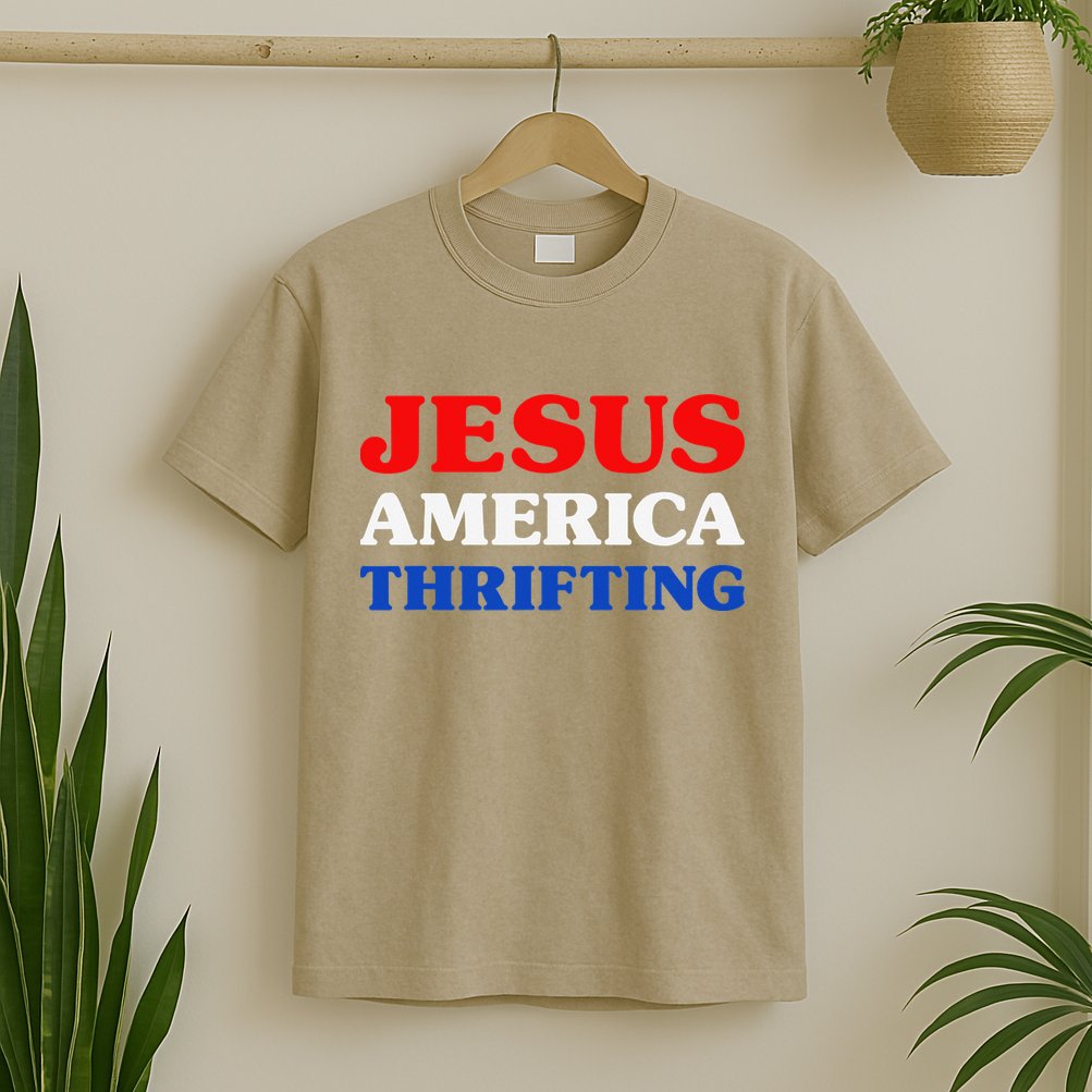 Thrift Shopping I Love Thrifting Jesus And Thrifting T-Shirt