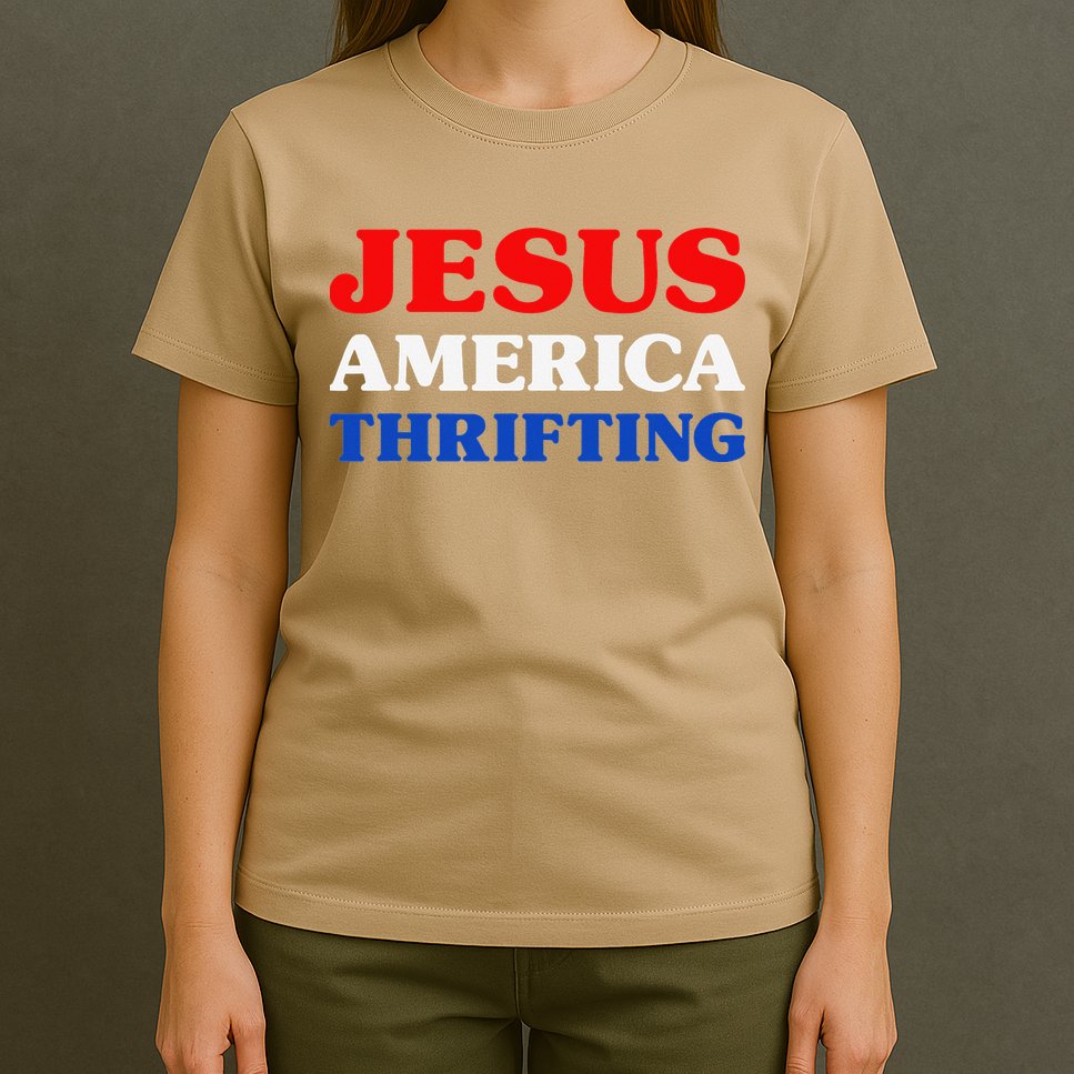 Thrift Shopping I Love Thrifting Jesus And Thrifting T-Shirt