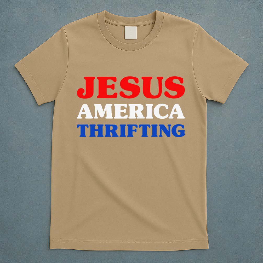 Thrift Shopping I Love Thrifting Jesus And Thrifting T-Shirt