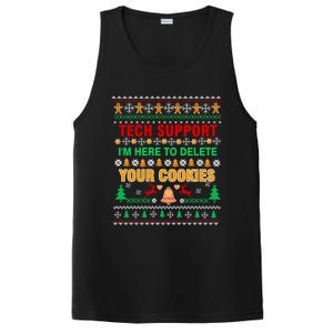 Tech Support IM Here To Delete Your Cookies Christmas Ugly Great Gift PosiCharge Competitor Tank