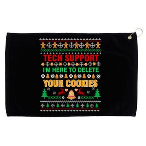 Tech Support IM Here To Delete Your Cookies Christmas Ugly Great Gift Grommeted Golf Towel