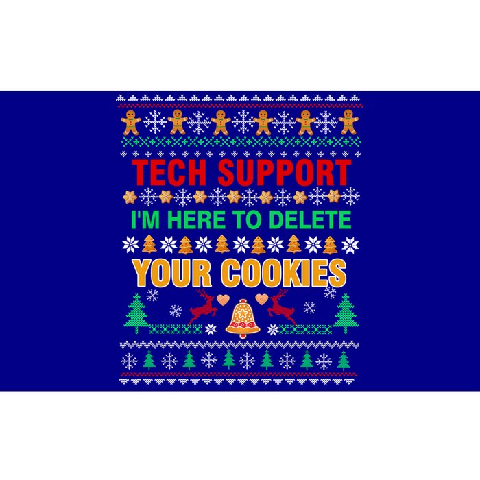 Tech Support IM Here To Delete Your Cookies Christmas Ugly Great Gift Bumper Sticker