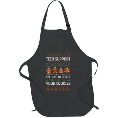 Tech Support IM Here To Delete Your Cookies Full-Length Apron With Pockets