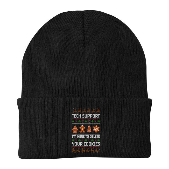 Tech Support IM Here To Delete Your Cookies Knit Cap Winter Beanie