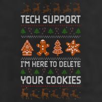 Tech Support IM Here To Delete Your Cookies Knit Cap Winter Beanie