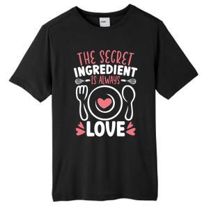 The Secret Ingredient Is Always Love Chef Cooking Culinary Gift Tall Fusion ChromaSoft Performance T-Shirt