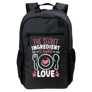 The Secret Ingredient Is Always Love Chef Cooking Culinary Gift Daily Commute Backpack