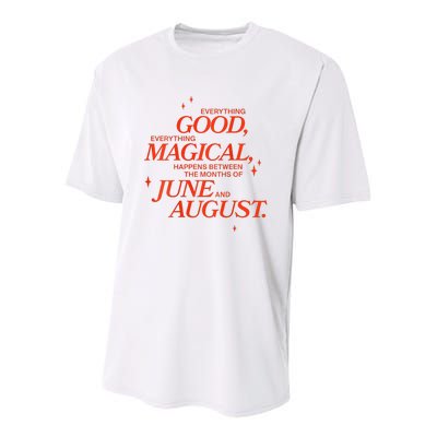 The Summer I Turned Pretty Magical Pink Youth Performance Sprint T-Shirt