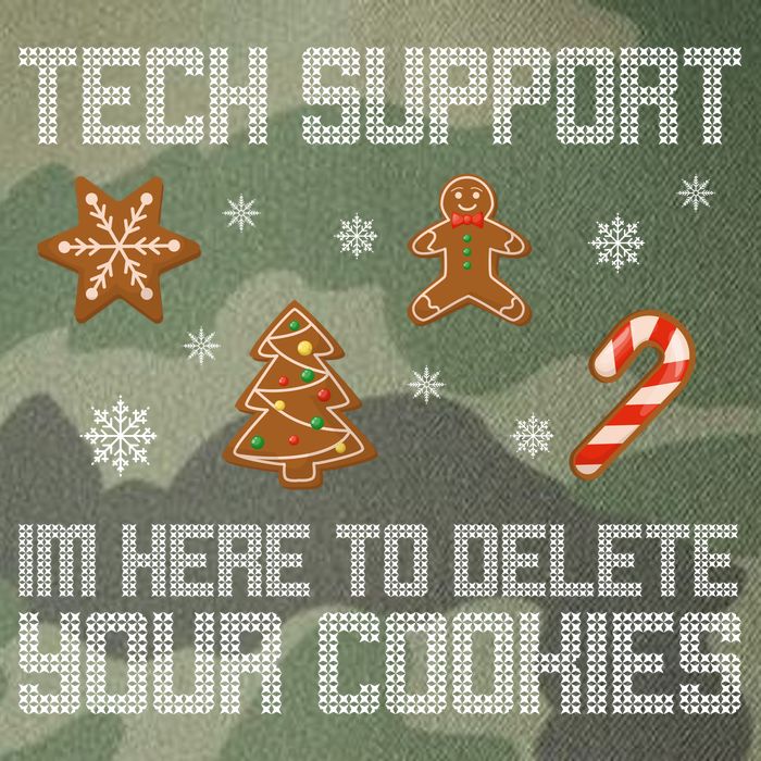 Tech Support I'm Here To Delete Your Cookies Funny Christmas Legacy Tie Dye Trucker Hat