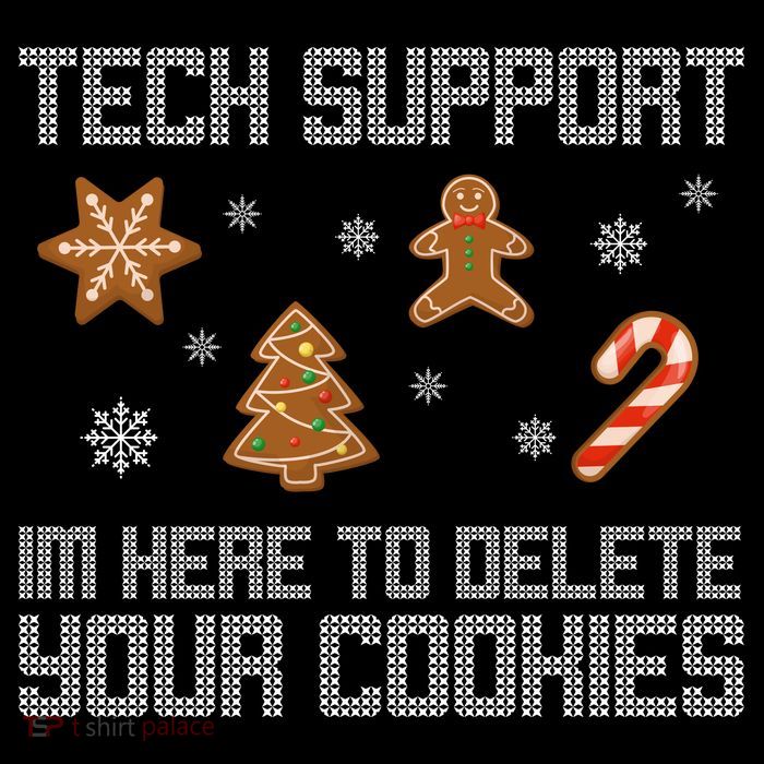 Tech Support I'm Here To Delete Your Cookies Funny Christmas Impact Tech Backpack